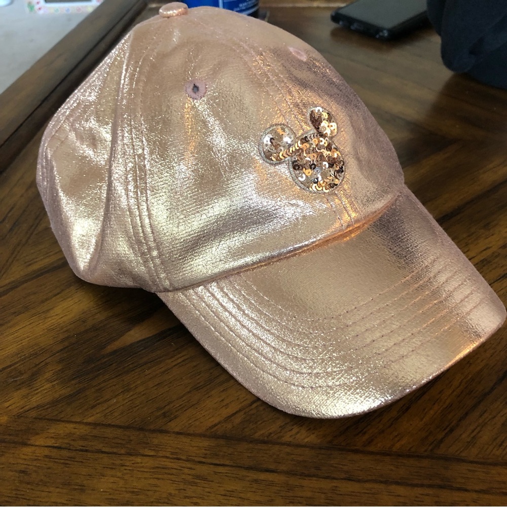Disney Limited Edition Briar Rose Gold Mickey Mouse Sequin Baseball Cap - Picture 5 of 9
